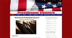 Desktop Screenshot of presidentialcleaners.net